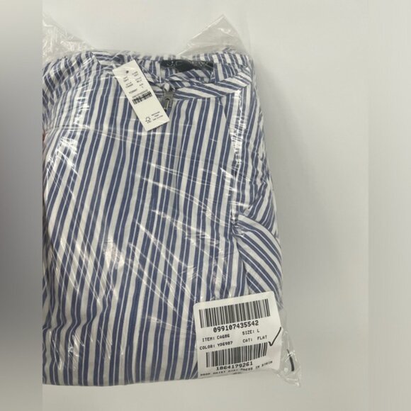 J Crew Drop-waist midi dress in striped cotton poplin - Picture 3 of 5